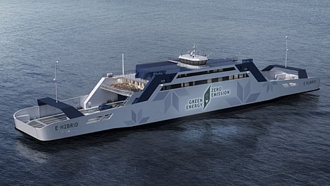 Rendering of the new hybrid ferry