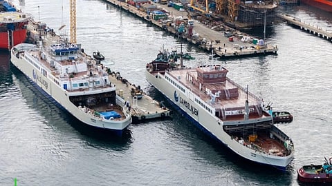 Tyrfing (right) and sister vessel Nerthus