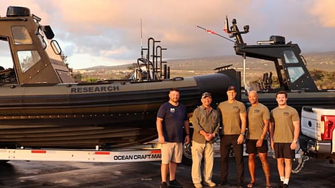 Delivery of new RIBs to the Akoʻakoʻa Reef Restoration Program