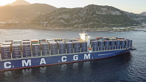 A CMA CGM containership