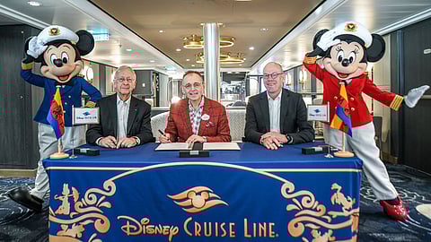Delivery ceremony for Disney Cruise Line's newest ship Disney Treasure