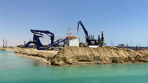Dredging operations at Ain Sokhna Port