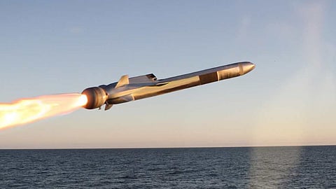 Naval Strike Missile after launch
