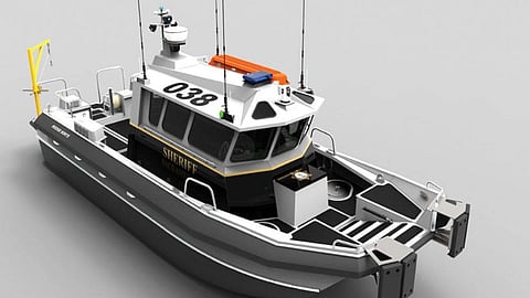 Rendering of the Sacramento County Sheriff's Office new response boat