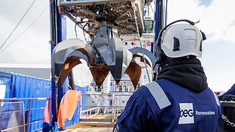 Site clearance utilising the SMT-ROV for relocating boulders from offshore wind farm sites