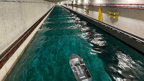 Scale model testing at Southampton University’s Boldrewood Towing Tank