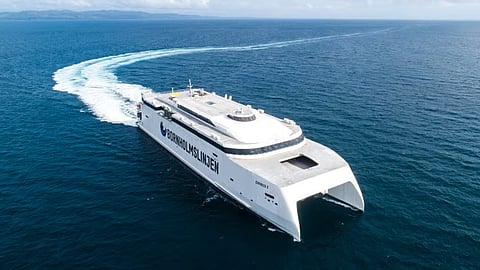 Express 5 during sea trials