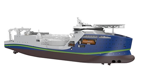 Rendering of NYK's cable-laying vessel
