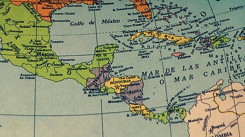 Caribbean map