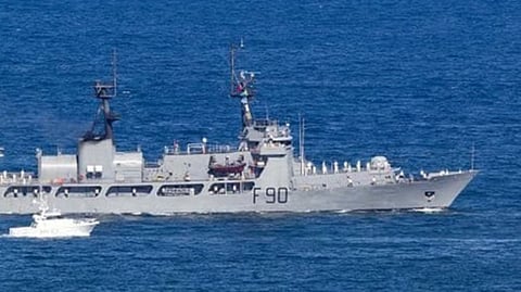 The Nigerian Navy frigate NNS Thunder