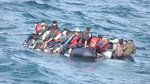 Small boat illegal migrants