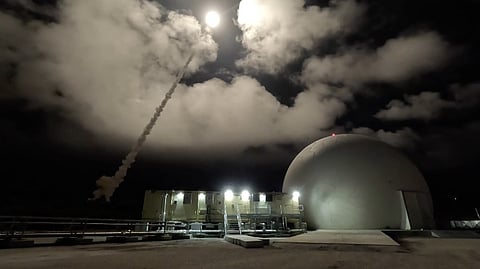 A Standard Missile-3 Block IIA is fired from a Vertical Launching System on Andersen Air Force Base, Guam as part of Flight Experiment Mission-02. The Missile Defense Agency, in cooperation with US Department of Defense partners, successfully conducted FEM-02 on December 10, 2024.