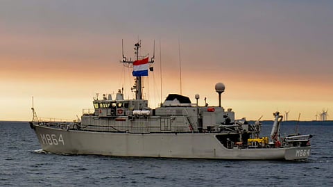 The Royal Netherlands Navy Alkmaar-class mine countermeasures vessel HNLMS Willemstad underway in the Baltic Sea, May 29, 2015 (representative photo only)
