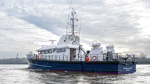 Bürgermeister Brauer, the Hamburg Water Police's newest hybrid patrol boat