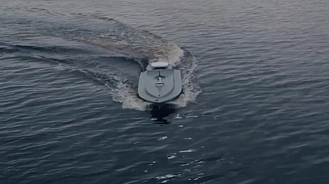 "Sea baby" USV on sea trials