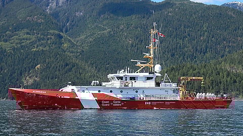 The Canadian Coast Guard mid-shore patrol vessel CCGS M. Charles M.B.