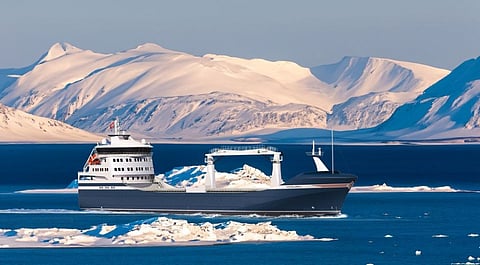 The ship Norbjørn will transport mail from Tromsø to Svalbard for Posten Bring