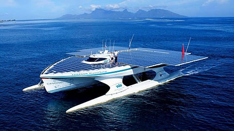 The solar-powered catamaran Tûranor PlanetSolar