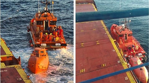 lifeboat provides assistance to Ursa Major 3