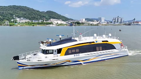 Xinhaihang, a new fast tour boat ordered by China's Zhuhai Blue Shipping
