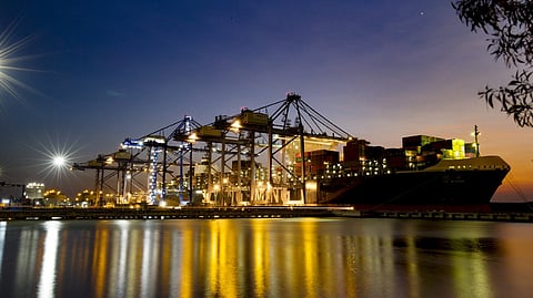 The Port of Tan Cang in Vietnam