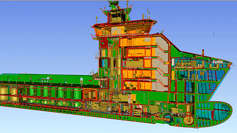 Design image from a platform supply vessel conversion project