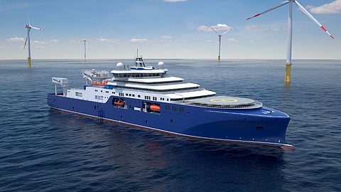 Rendering of NKT Eleonora, NKT's future cable laying vessel