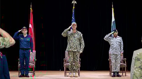 Combined Task Force 151 change-of-command ceremony in Manama, Bahrain, January 22, 2025