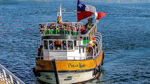 A boat carrying passengers somewhere in Chile (representative photo only)