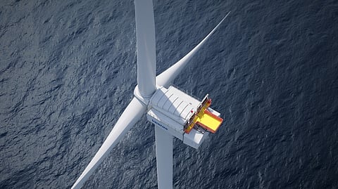 Artist's impression of a windmill in the Atlantic Shores project offshore New Jersey.