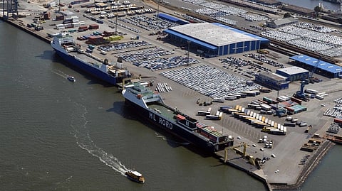Mann Lines vessels at Cuxhaven
