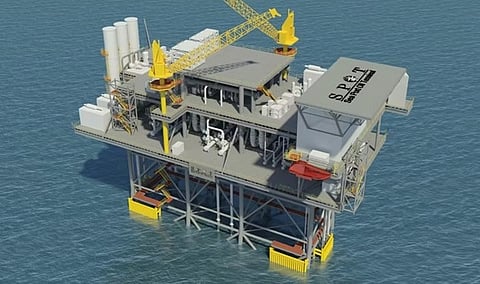 Rendering of proposed SPOT fixed-platform port marine terminal