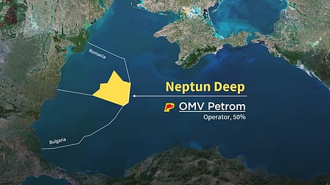 Map of Neptun Deep offshore project, Black Sea