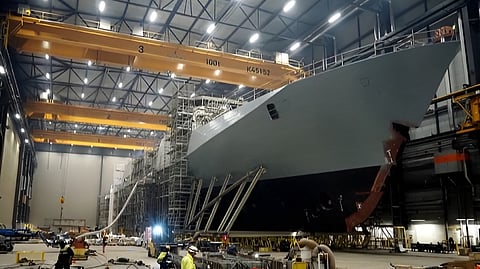 Construction completed on hull of Finnish Navy's first Pohjanmaa-class corvette