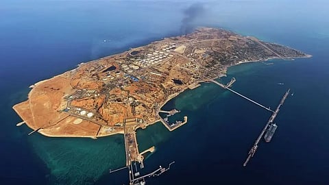 Kharg Island crude oil shipping facility, Iran