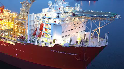 The floating production storage and offloading (FPSO) unit for Rosebank, Petrojarl Knarr