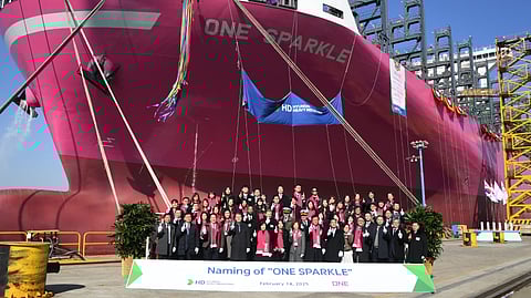 ONE names first owned newbuild containership