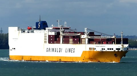 Grimaldi Con-Ro goes adrift in English Channel after fire ignites on board