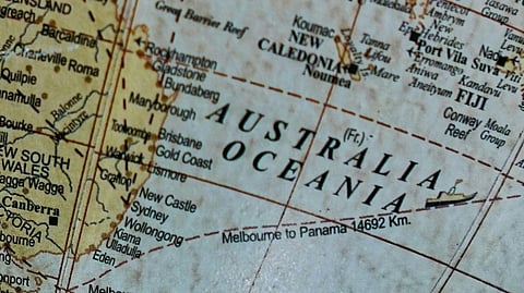East Australia map