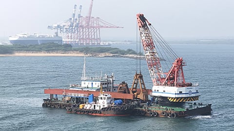 Maintenance dredging underway at Sri Lanka's Hambantota International Port