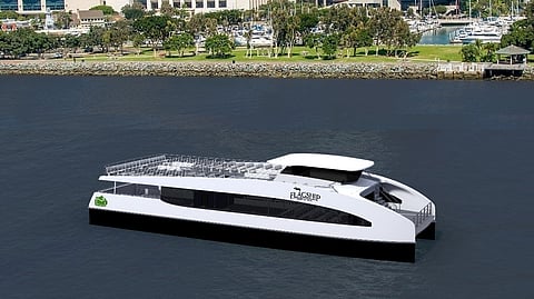 Arist's rendering of Flagship's proposed electric ferry