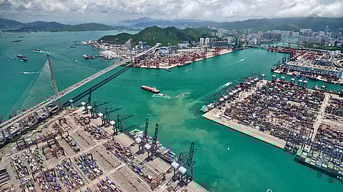 Hong Kong container port