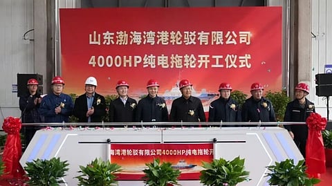 Construction begins on new electric tug for Chinese operator