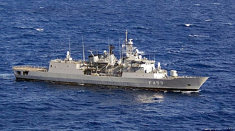 Hellenic Navy MEKO 200 frigate HS Spetsai transits the Mediterranean Sea during Phoenix Express, 2008