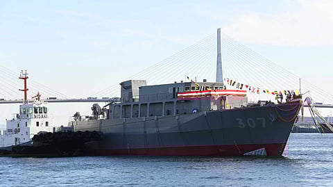 Japan's fourth Awaji-class minesweeper commissioned into service