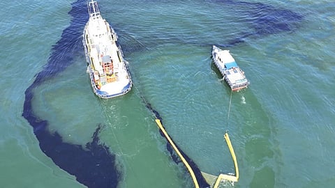Four foreign sailors plead guilty to actions that led to massive oil spill in Port of Singapore