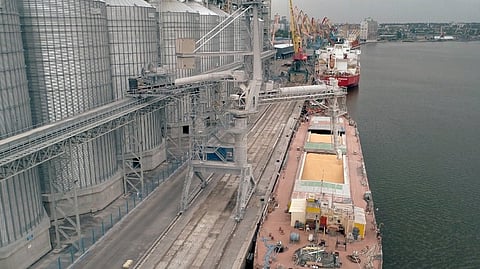 Mykolaiv Port provides access to the Black Sea and has been closed since Russia's full-scale invasion