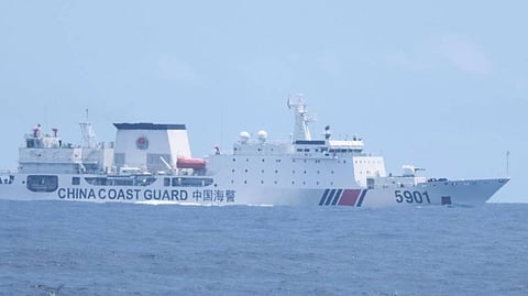 CCG 5901, the China Coast Guard's so-called "monster" ship, underway near the Spratly Islands, June 24, 2024
