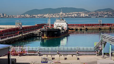 Tanker at Port of Novorossiysk