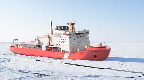 Rendering of a Canadian Coast Guard heavy polar icebreaker